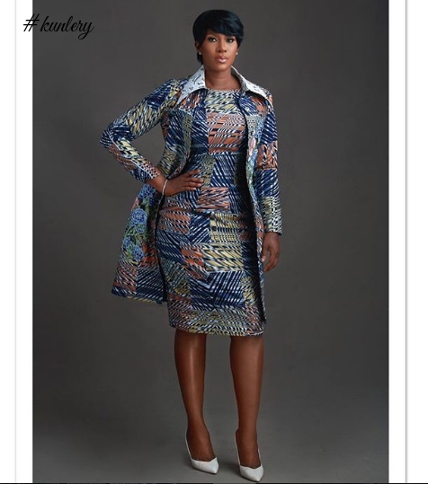 Ankara Inspiration: Stephanie Linus Is Gorgeous In Vlisco Wax Design, Outfit By Trish O Couture