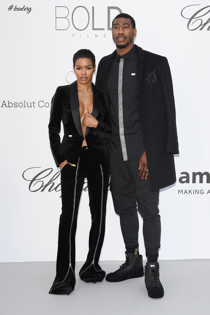 Red Carpet Fab! Teyana Taylor, Jason Derulo, Winnie Harlow Spotted At Annual amfAR Cannes Gala