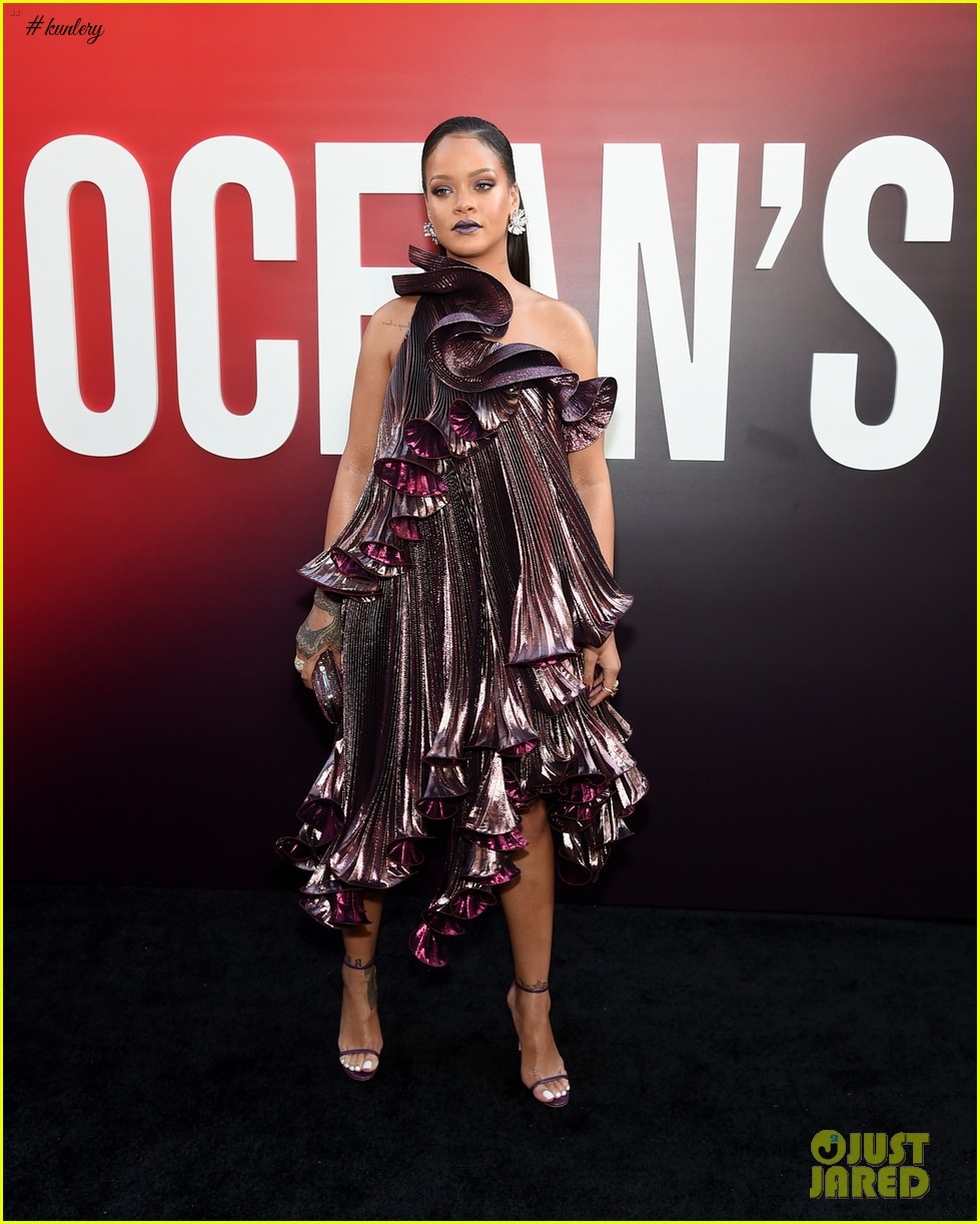 Megastar Rihanna Looked Radiant As She Slayed On The Ocean’s 8 Premiere Red Carpet