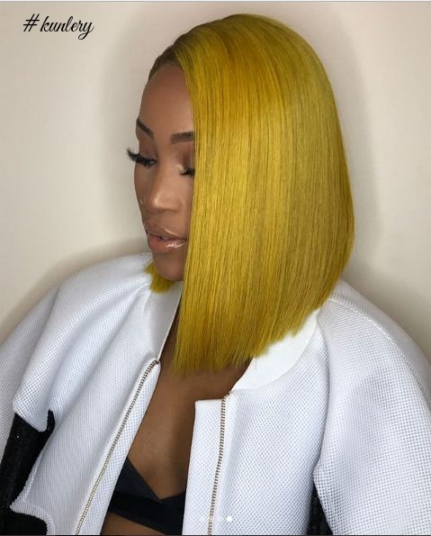 Nqobile Is Giving Us Major Coloured Hair Inspo With Her Signature Bob Hairstyle