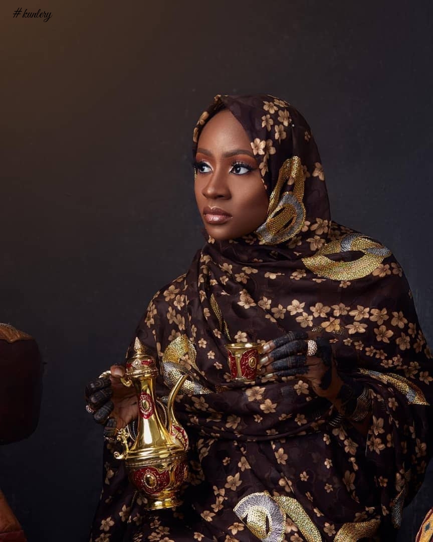 Ex #BBNaija Housemate Anto Leky Is A Beautiful Muslim Bride In New Photos