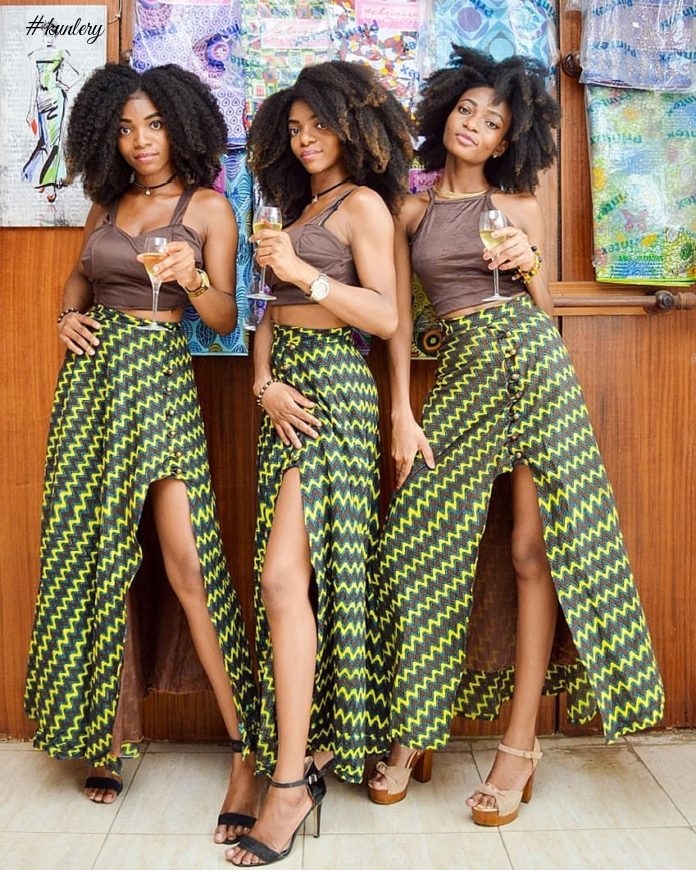 See Why These Ghanaian Twins Are Set To Be Africa’s Hottest StyleGirls; & Check 7 Hot African Print Look Inside