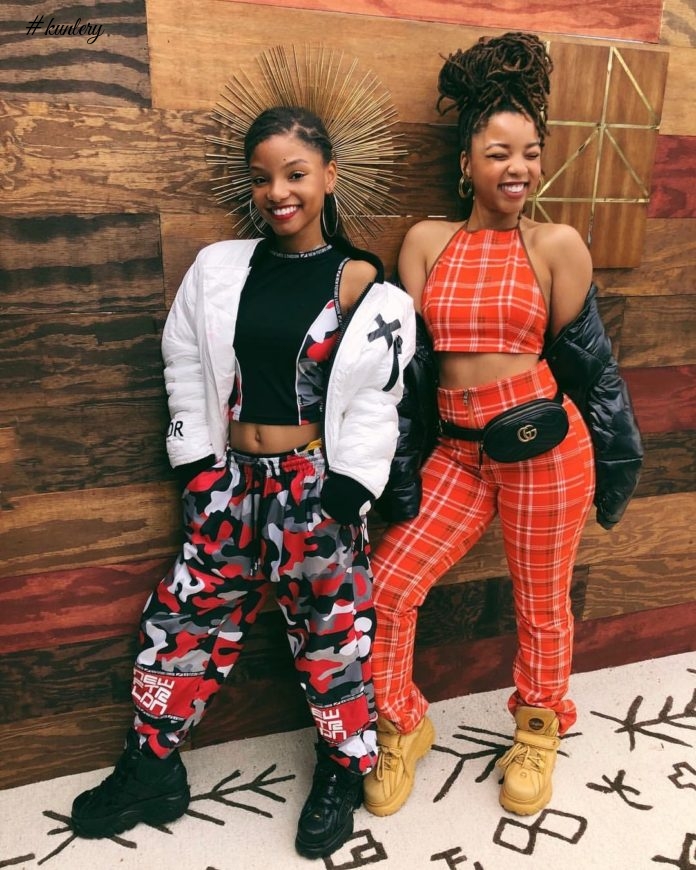 15 Amazing Fashion Moments From US RnB & Faux Locs Girls ChloexHalle; Print Looks Included