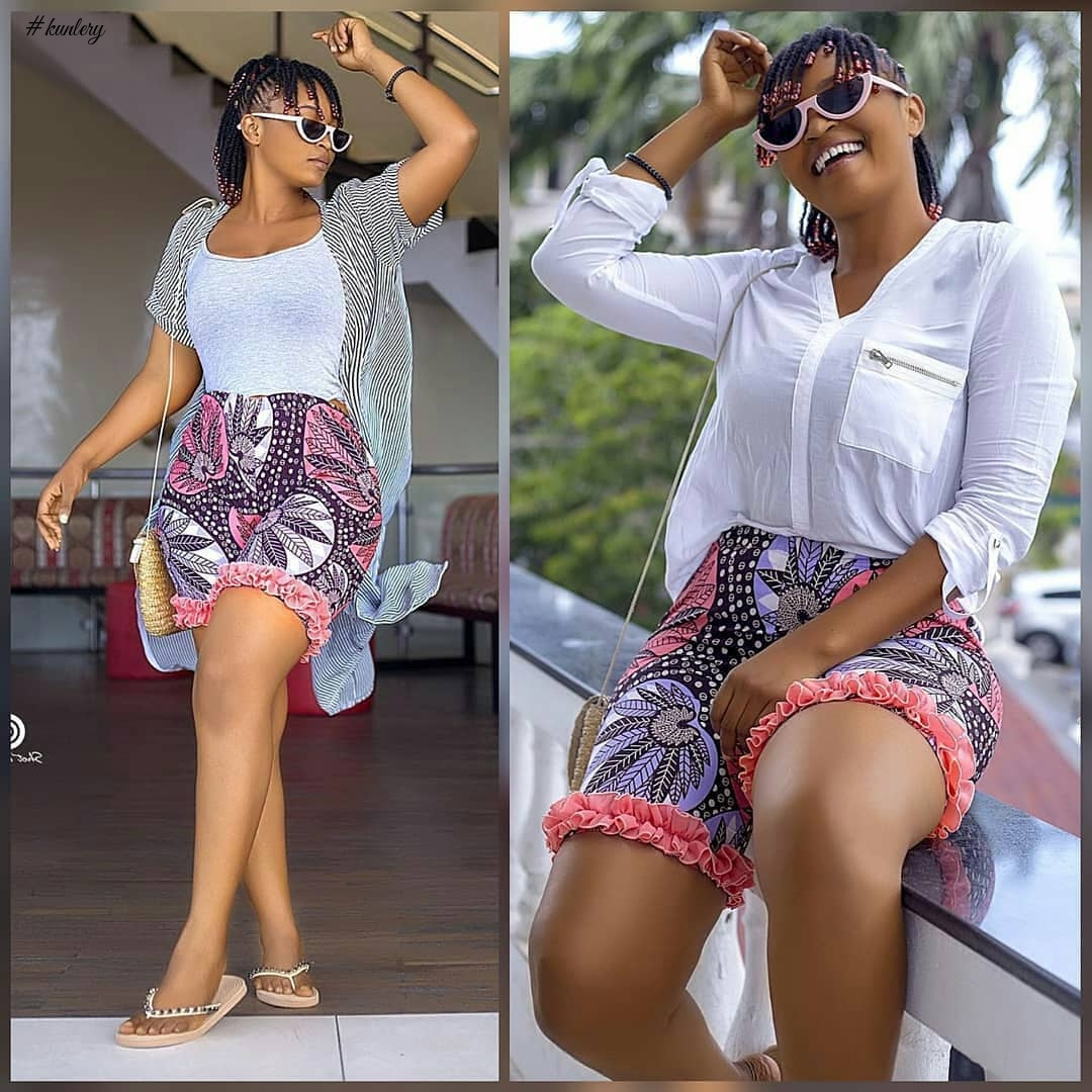 YOU NEED TO SEE THESE FUN AND PLAYFUL ANKARA SHORTS PERFECT FOR THE WEEKEND