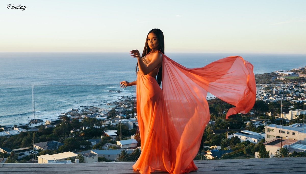 South African Star Bonang Matheba is Chic In This Burnt Orange Ensemble!