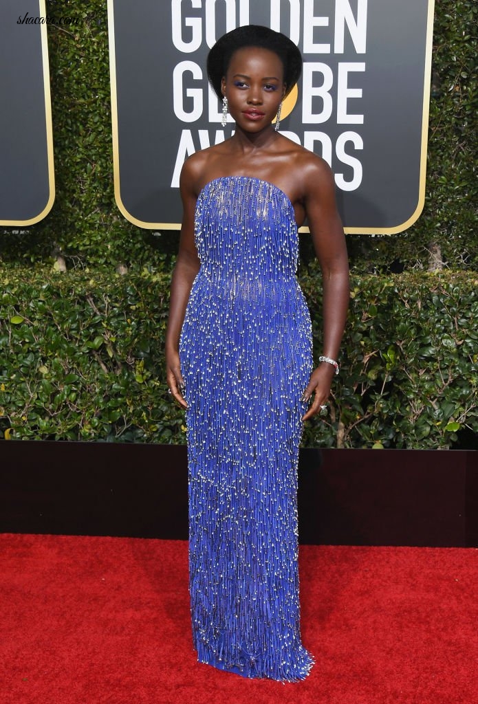 A Break Down And Look Into Lupita Nyong’o’s Calvin Klein Dress Made With 20,000 Silver Beads