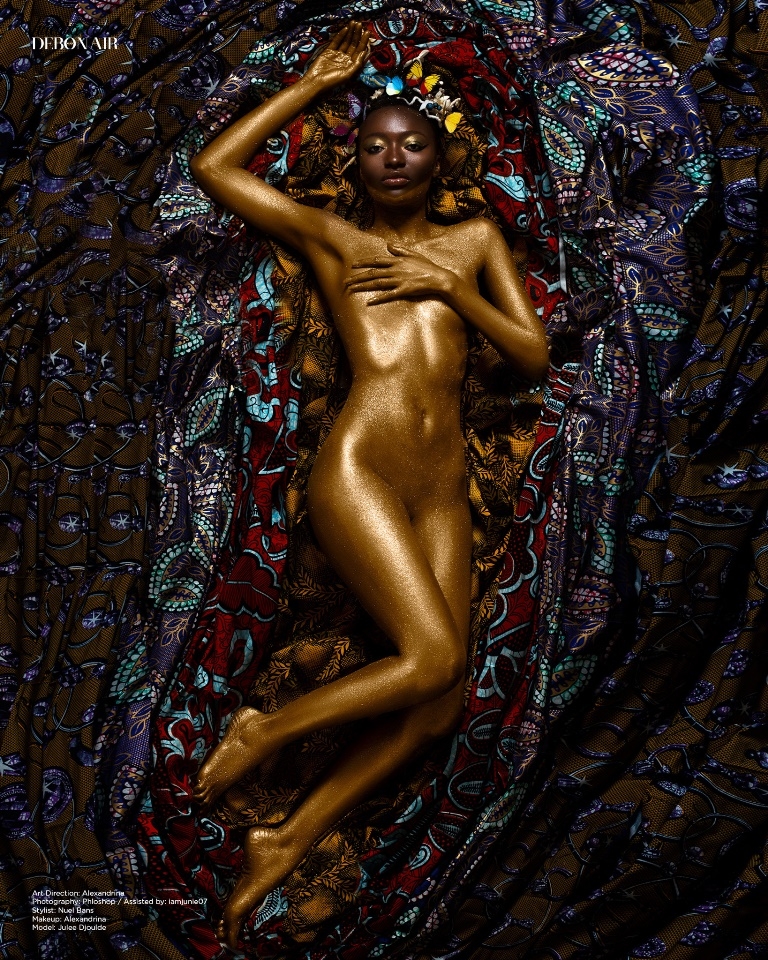 Glitter, Skin And Form! Debonair Afrik Advocates Body Acceptance In Latest Issue