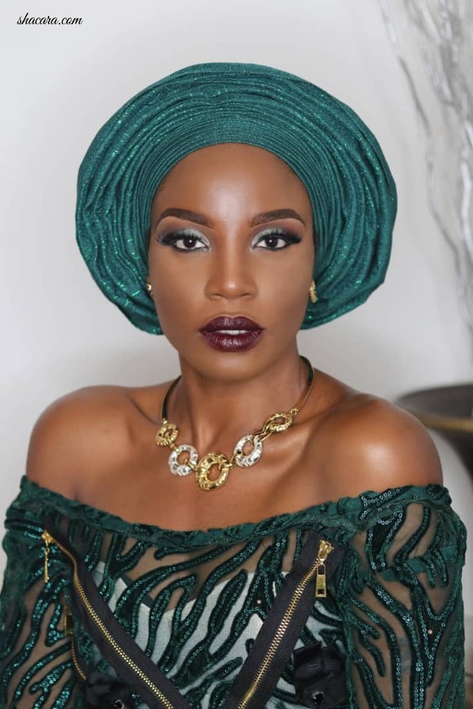 Seyi Shay Defines Elegance In Stunning Green Number By Mile Mosun