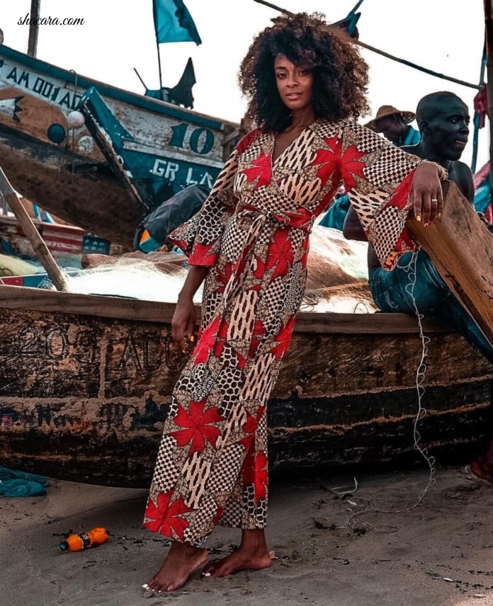 European Style Influencer Maureen Powel Live Her Best Life In Print Style During Her Ghana Trip