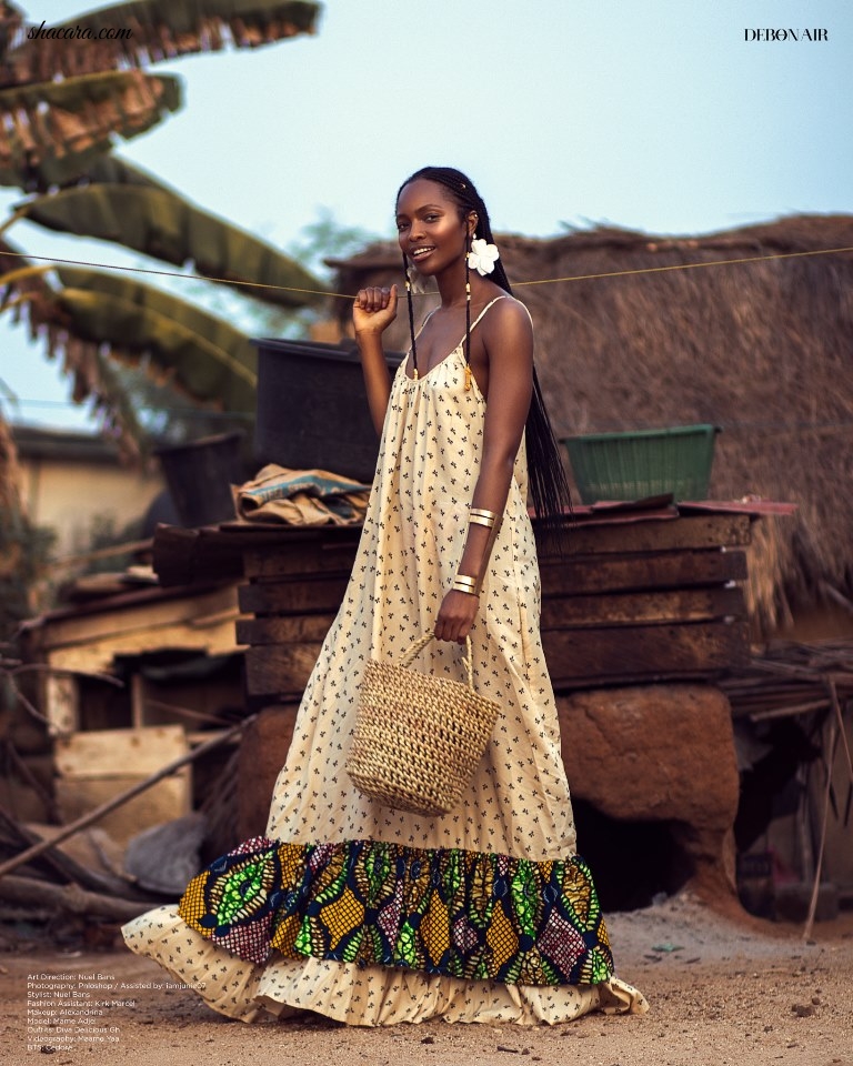 Ghanaian-American Model, Mamé Adjei Is A Bombshell Beauty On The Cover Of Debonair Afrik