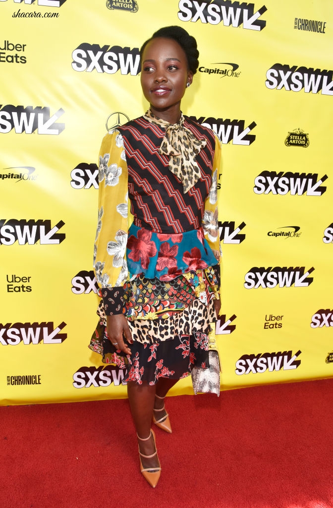 Lupita Nyong’o Steals The Show In Clashing Prints At The 2019 SXSW Festival