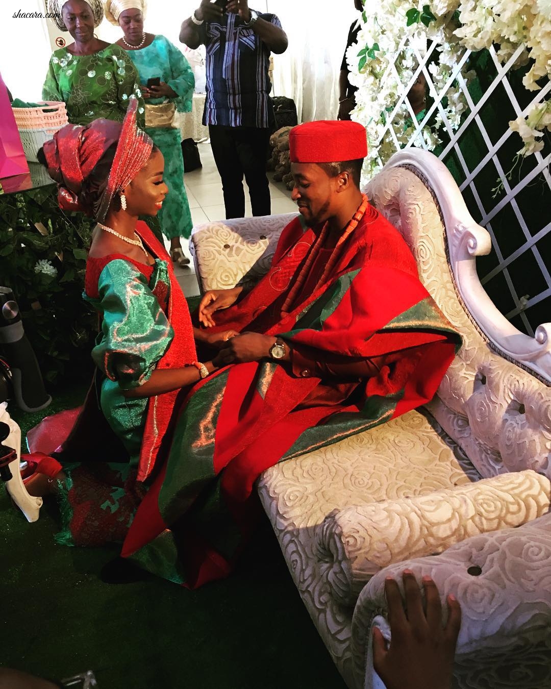 First Photos From Akah Nnani & Claire Idera’s Traditional Engagement & White Wedding