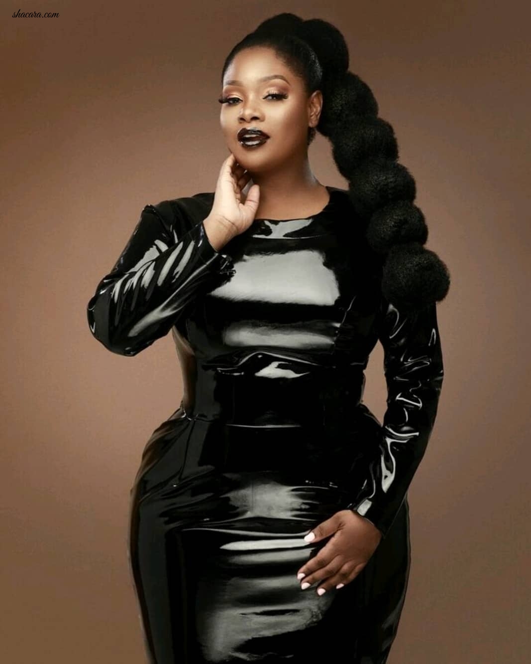 Bad Ass Momma! Tolu Oniru-Demuren Is Sizzing As She Debuts Eye-Popping PVC Look