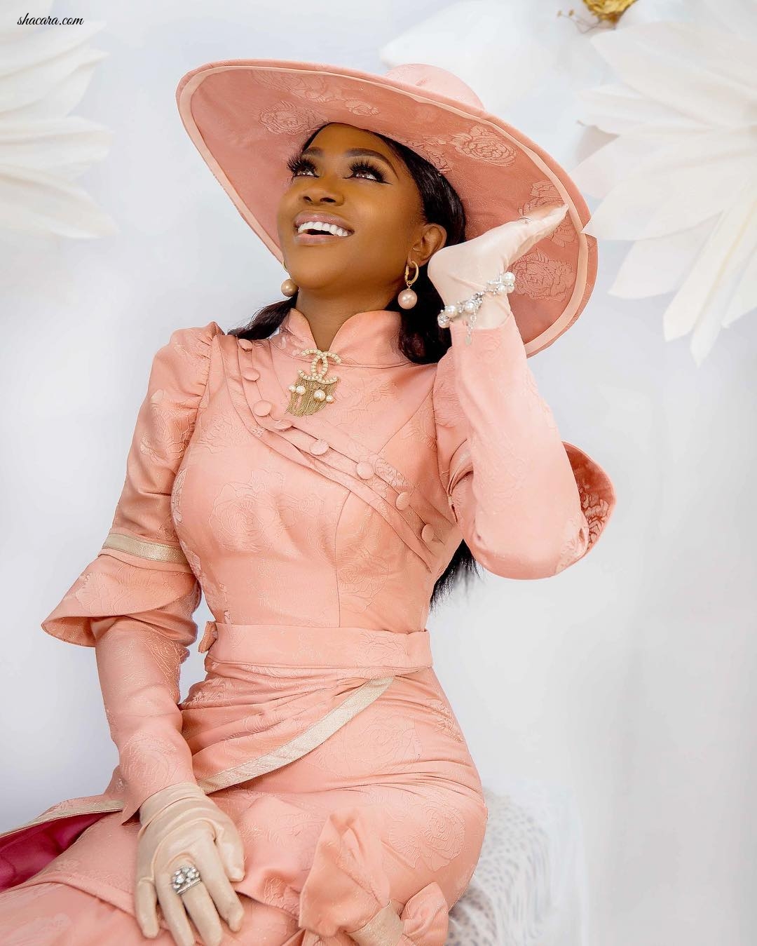 Omoni Oboli Channels Fairytale Glam In High Fashion Birthday Photo Shoot