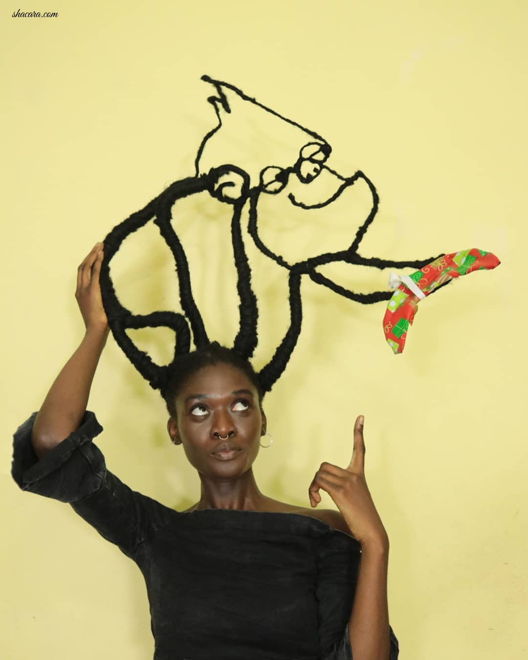 This Extremely Beautiful Ivorian, Laetitia, Amaze The World With Hair Tremendous Art