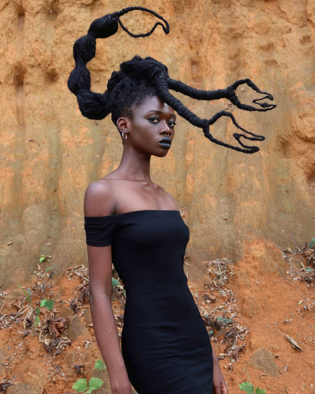 This Extremely Beautiful Ivorian, Laetitia, Amaze The World With Hair Tremendous Art