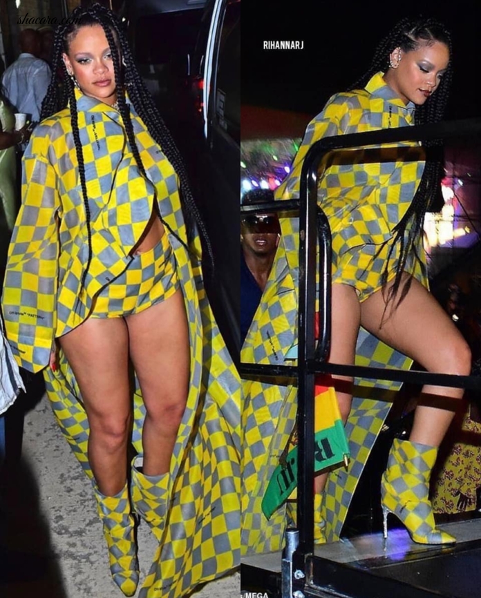 Rihanna Drops A Style Bomb As She Hangs Out In Barbados With Buju Banton & The Prime Minister