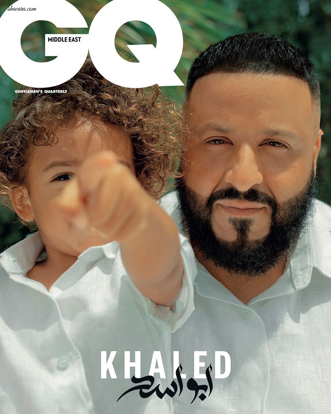 Father-Son Goals! DJ Khaled & Asahd Are Cute On The Cover Of GQ Middle East