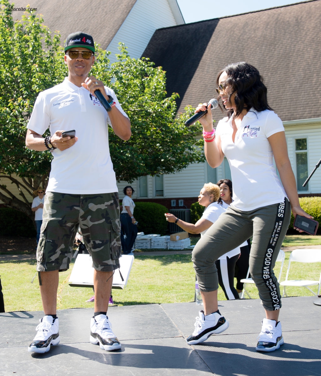 Shamari and Ronnie DeVoe Encourage Couples To Stay United During the Annual 'Married 4 Life Walk' In Atlanta