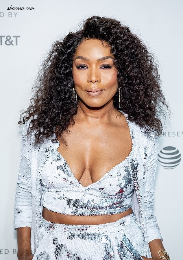 Angela Bassett Dazzled In Sequin On The 2019 Tribeca Film Festival Red Carpet