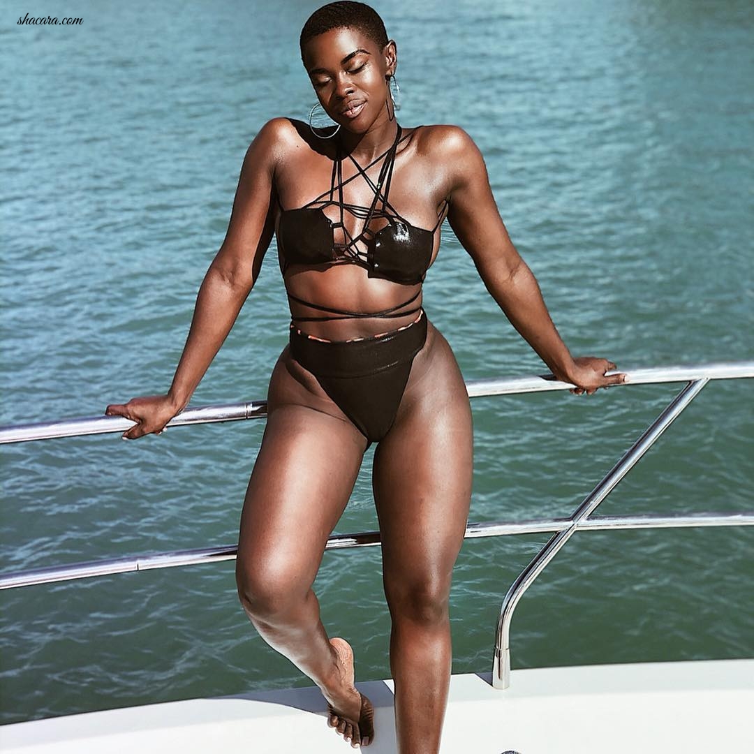 #BIKINIBAE: From Being Skinny, Eating Disorders & Running Miles, To Saying Fack It! Haitian Beauty Sajeni Pure Swimwear Glamour