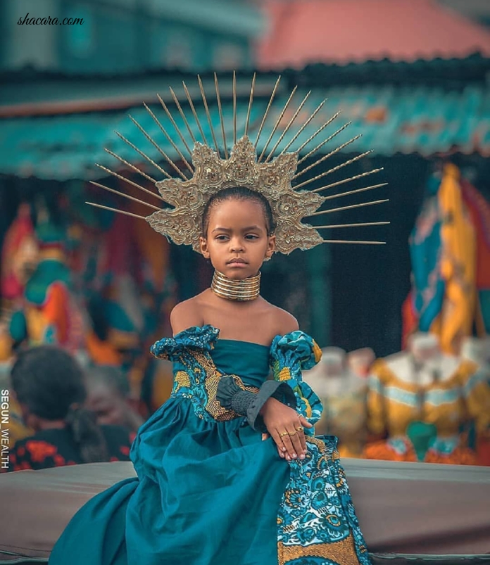 #HOTSHOTS: Photographer Segun Wealth Turn June Wisse Into A Lagos Street Cleopatra, Watch It With Poetry