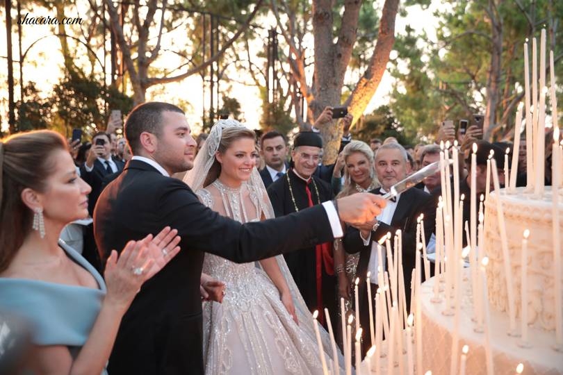 Elie Saab Designed Not One But Two Couture Wedding Gowns For His New Daughter-In-Law