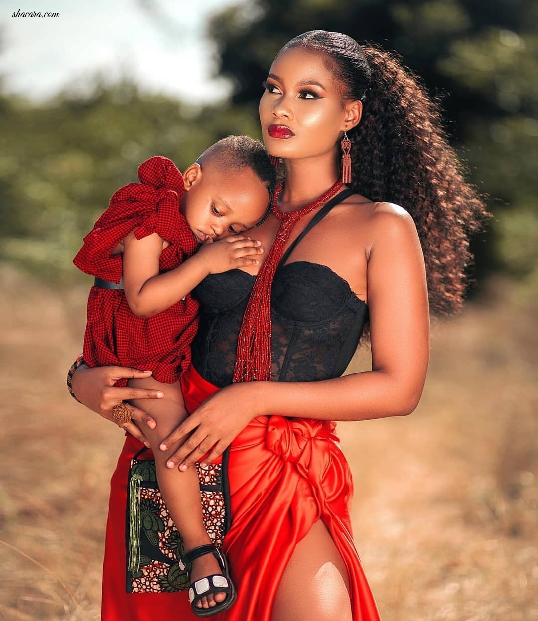 East Africa’s Viral & Most Beautiful StyleGirl Hamisa Introduces Her Son To The World Of Style Influencers