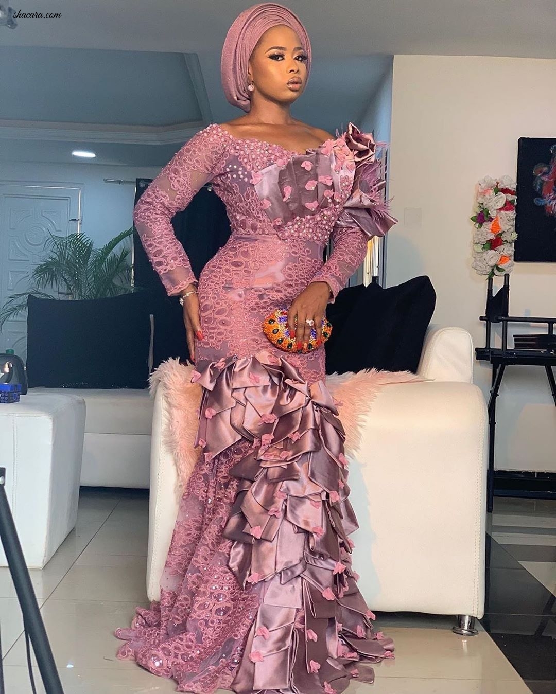 #BBNaija Stars came through for BamBam & Teddy A – See All the Aso-Ebi Moments from #BamTeddy