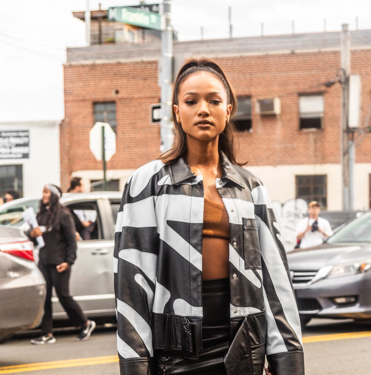 Celebrity Beauty Street Style At New York Fashion Week