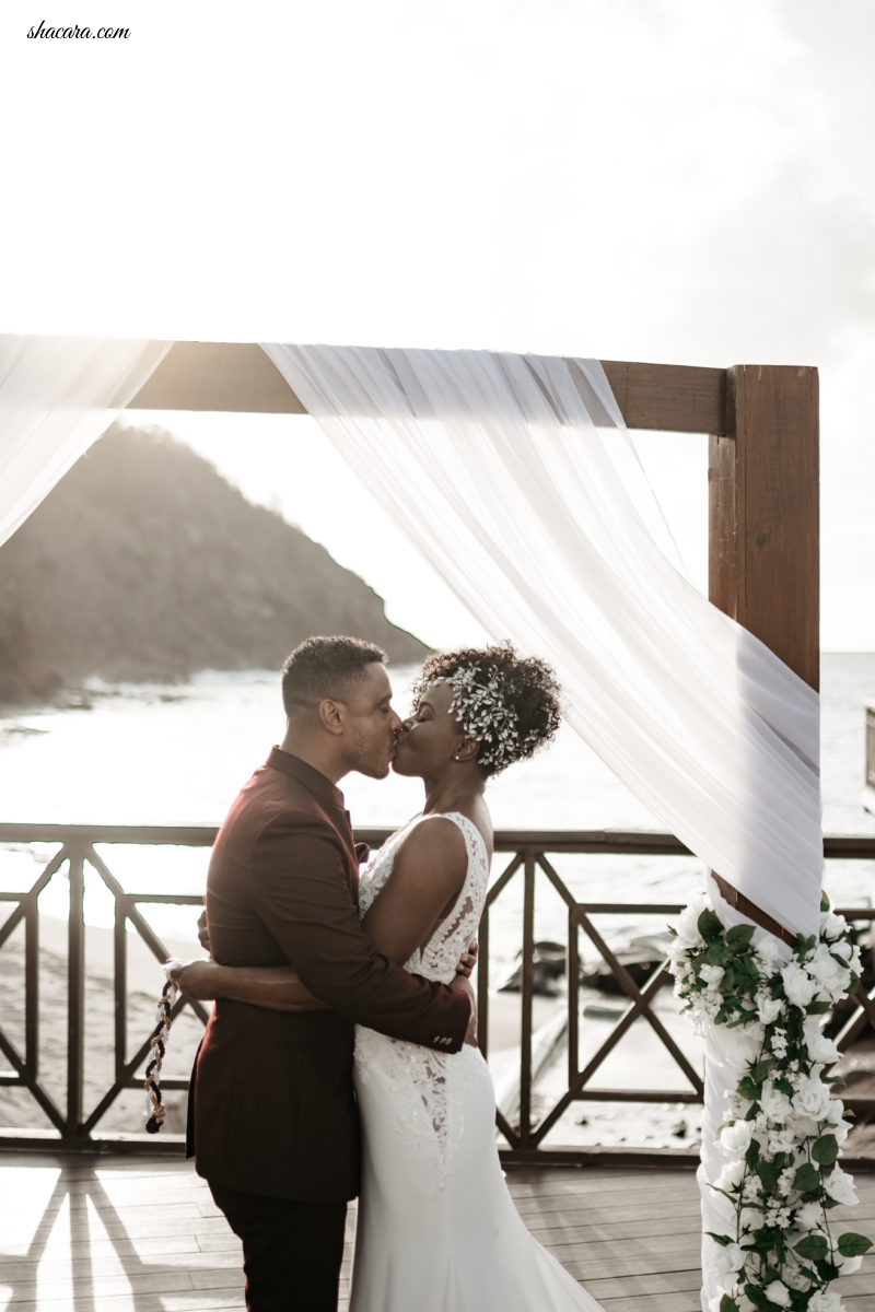 Bridal Bliss: Candice and Hassan Looked Like Royalty At Their St. Lucia Wedding