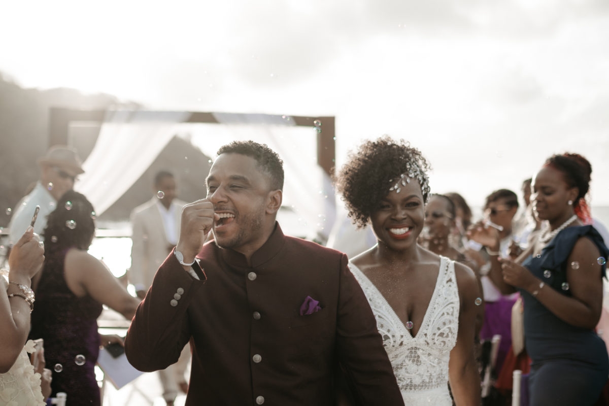 Bridal Bliss: Candice and Hassan Looked Like Royalty At Their St. Lucia Wedding