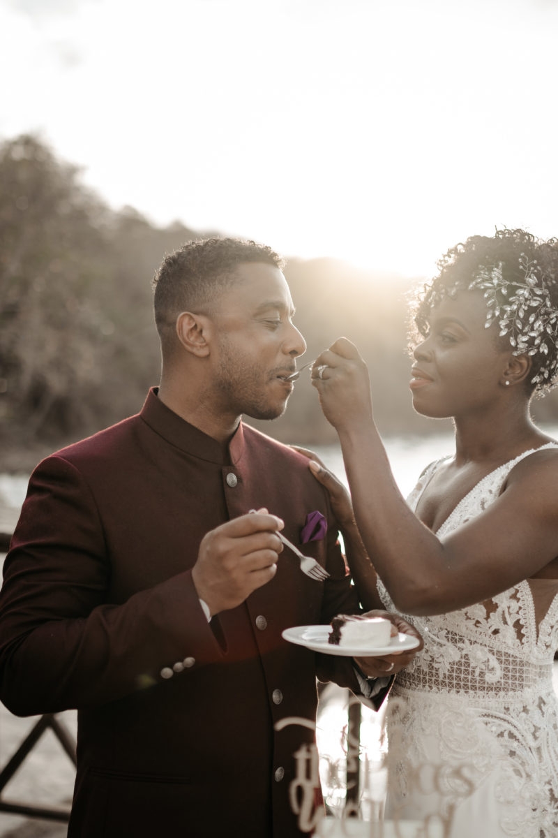 Bridal Bliss: Candice and Hassan Looked Like Royalty At Their St. Lucia Wedding