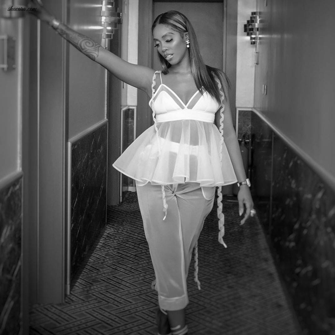 Lookbook To Real Life! Tiwa Savage Championing An All Sheer Robert Wun Ensemble