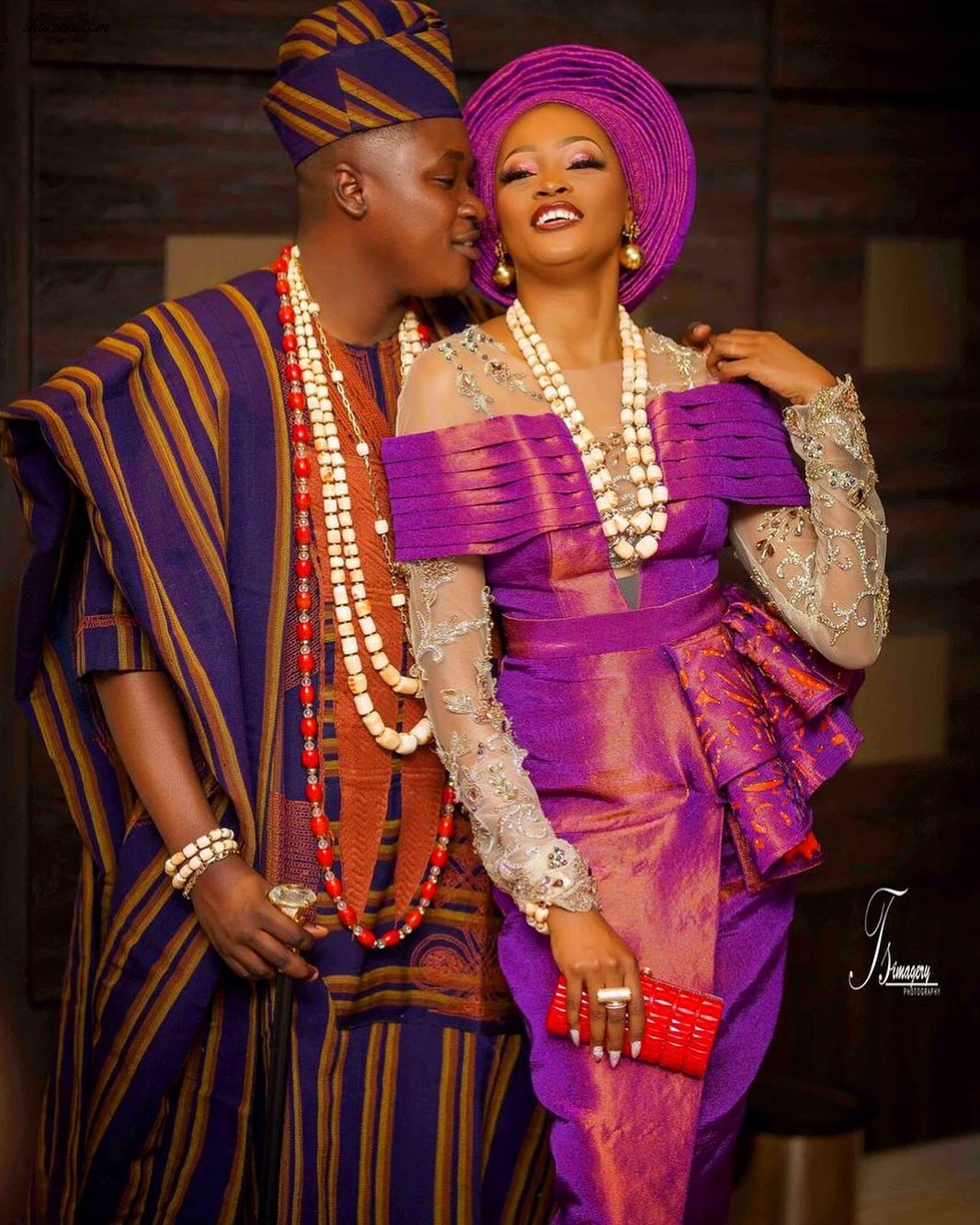 First Photos From TV Presenter Adeaga ‘Kie Kie’ Bukunmi’s Traditional Wedding