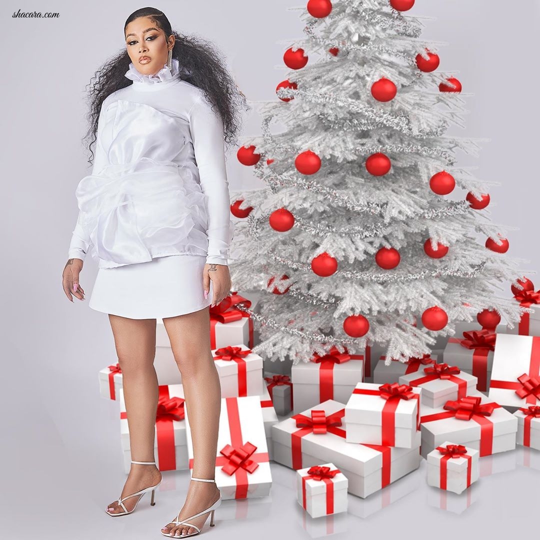 Adunni Ade Is The Perfect Holiday Muse For House Of Jahdara’s “The Christmas Edit”