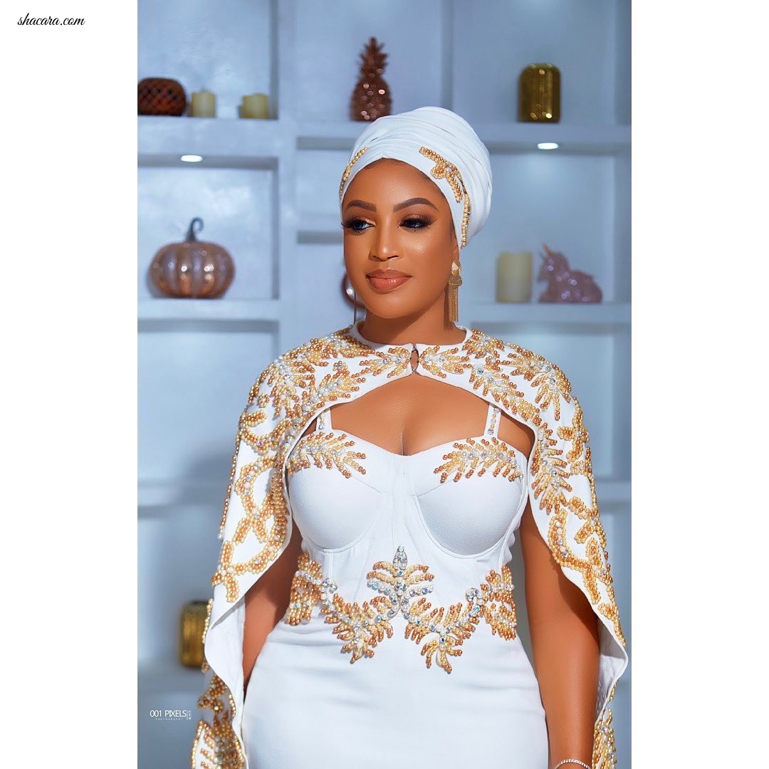 Dabota Lawson Looked Like Royalty At Aare Rasak Okoya’s 80th Birthday Bash