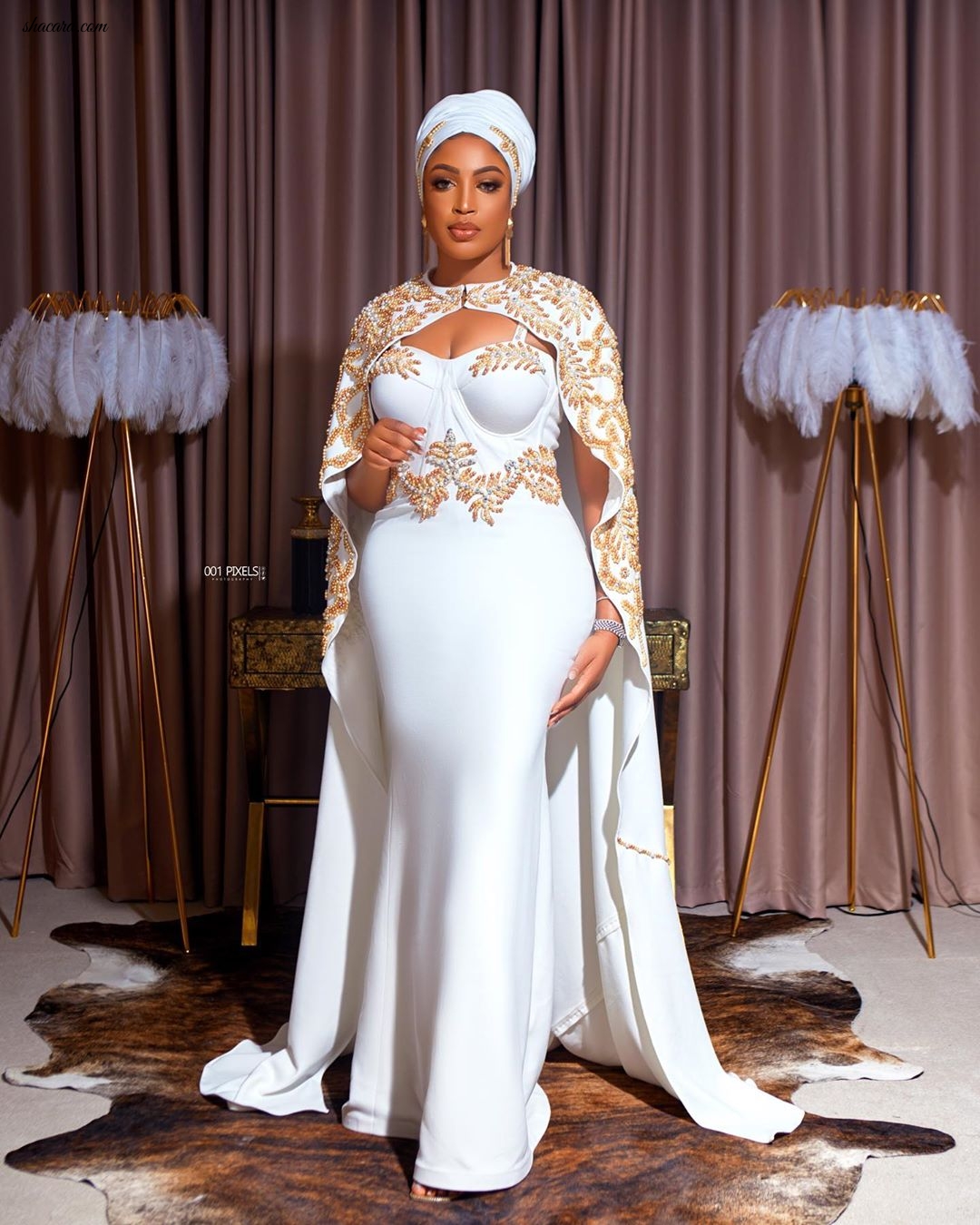 Dabota Lawson Looked Like Royalty At Aare Rasak Okoya’s 80th Birthday Bash