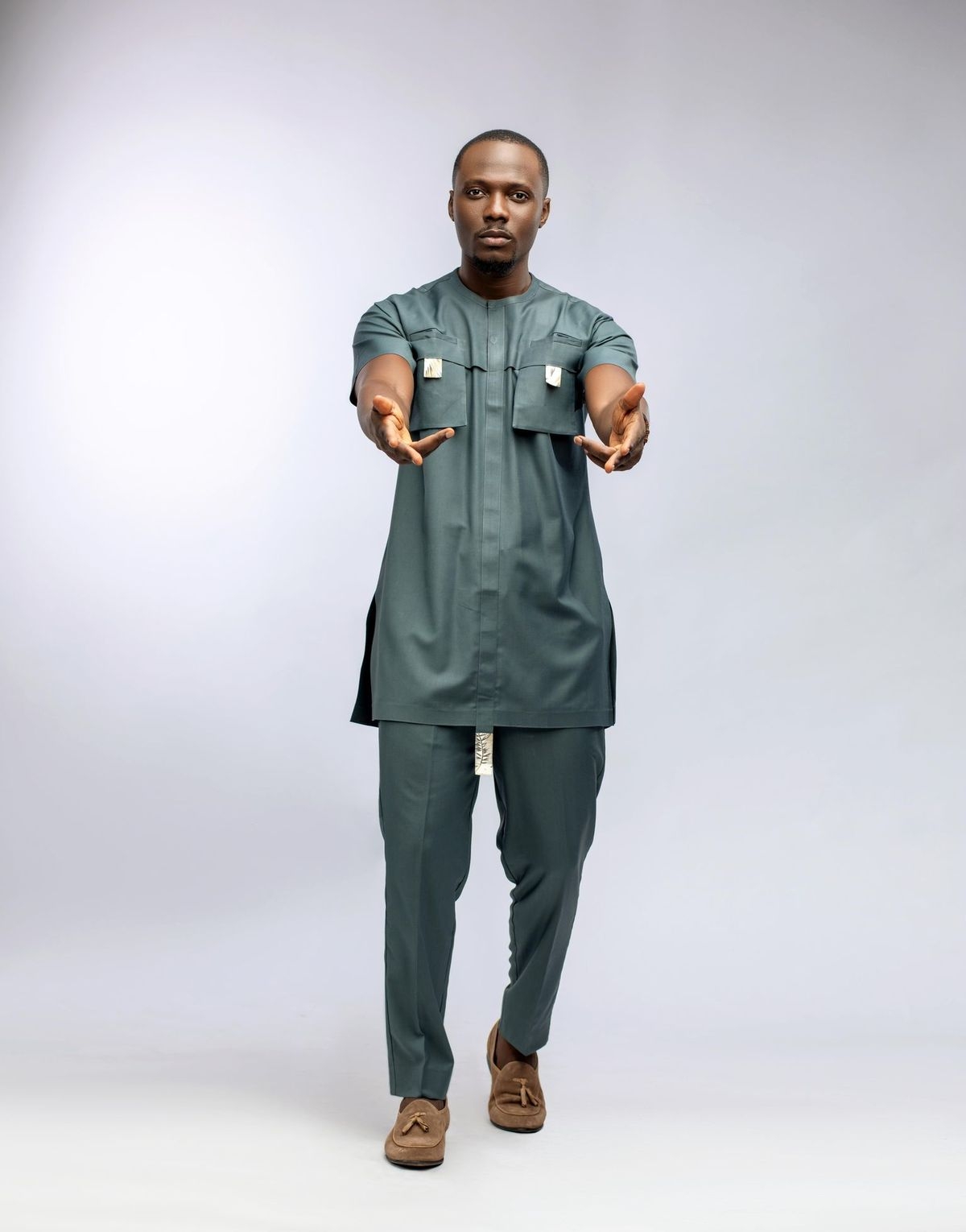 BBNaija’s Nelson & Singer, Minjin Front FreshbyDotun’s Twofold Collection, “Lavish And Sophisticate”