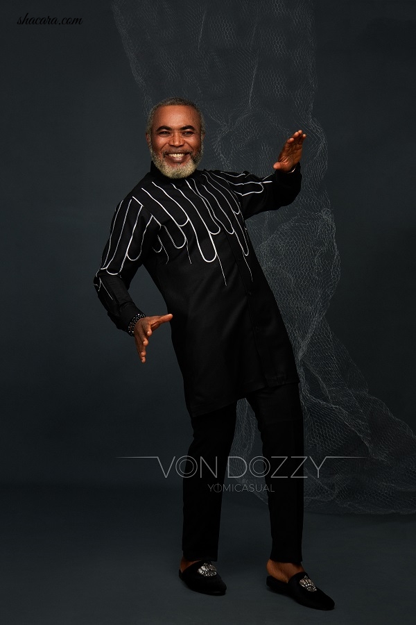 Nollywood Actor Zack Orji & His Son Front Yomi Casual’s Latest Collection