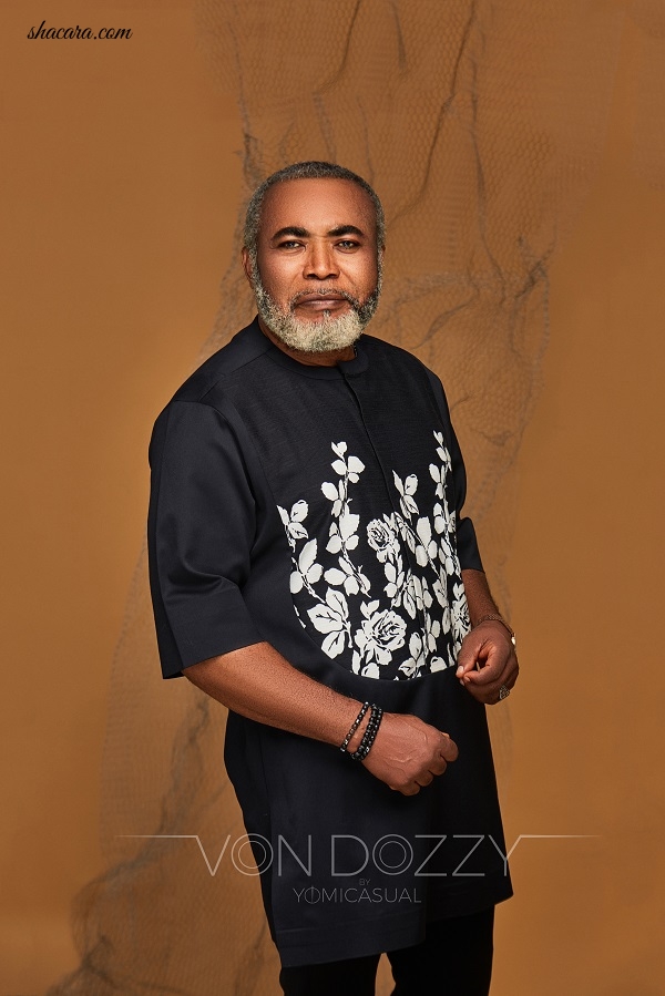 Nollywood Actor Zack Orji & His Son Front Yomi Casual’s Latest Collection