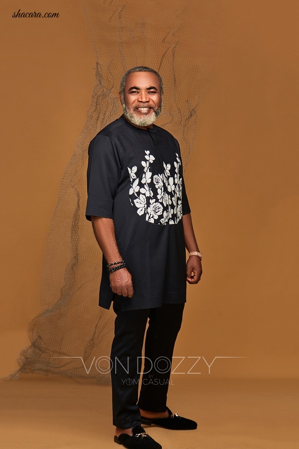 Nollywood Actor Zack Orji & His Son Front Yomi Casual’s Latest Collection