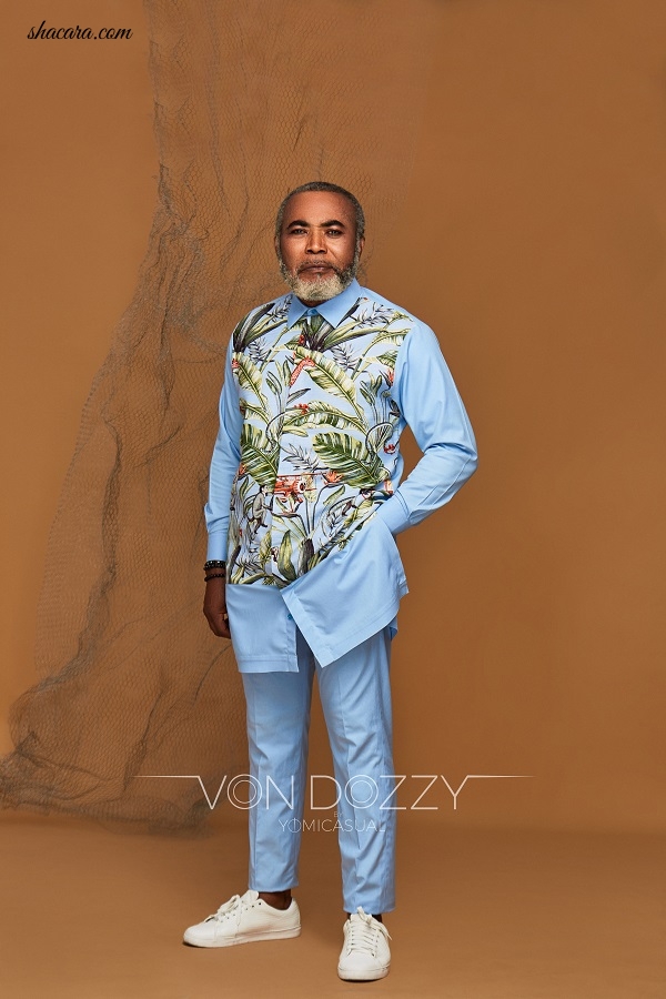 Nollywood Actor Zack Orji & His Son Front Yomi Casual’s Latest Collection