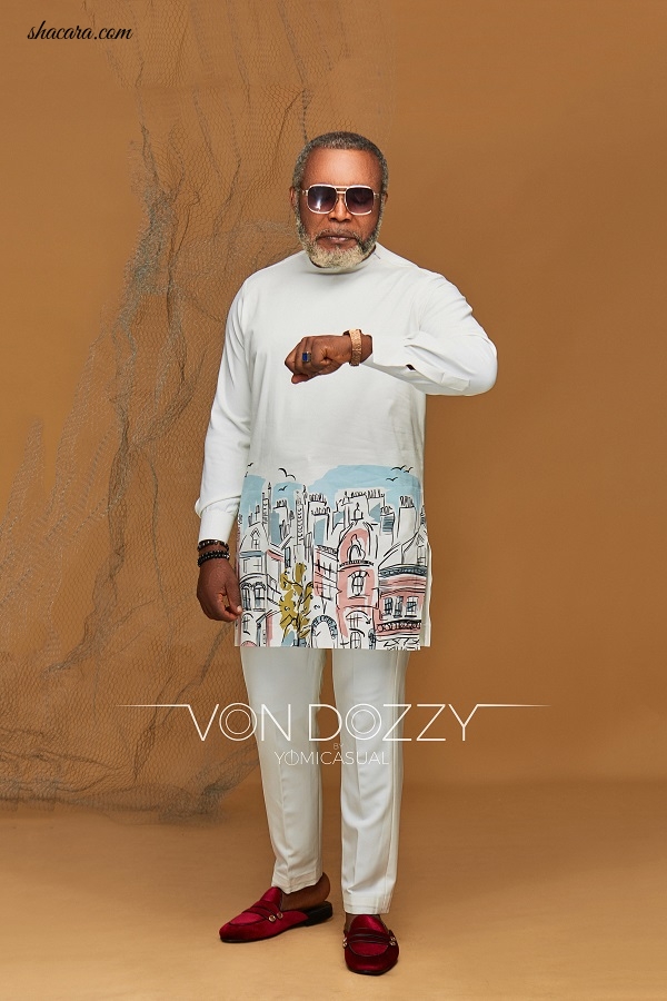 Nollywood Actor Zack Orji & His Son Front Yomi Casual’s Latest Collection