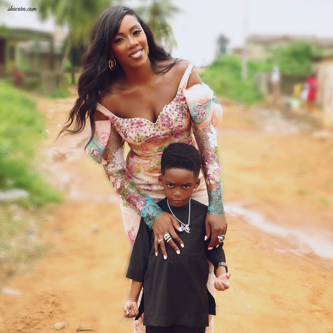 Tiwa Savage Celebrated Eid-El-Kabir Looking Like A Non-Traditional Muslim Bride