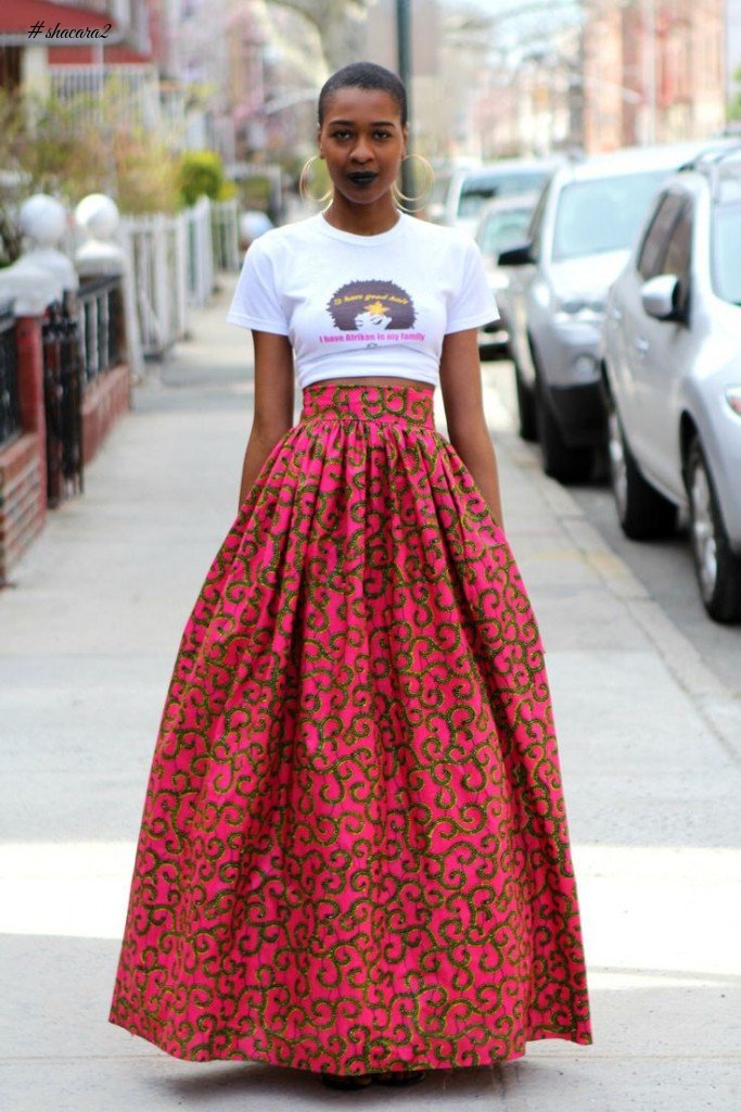 THE MANY WAYS TO STYLE YOUR WHITE TEE AND ANKARA STAPLES